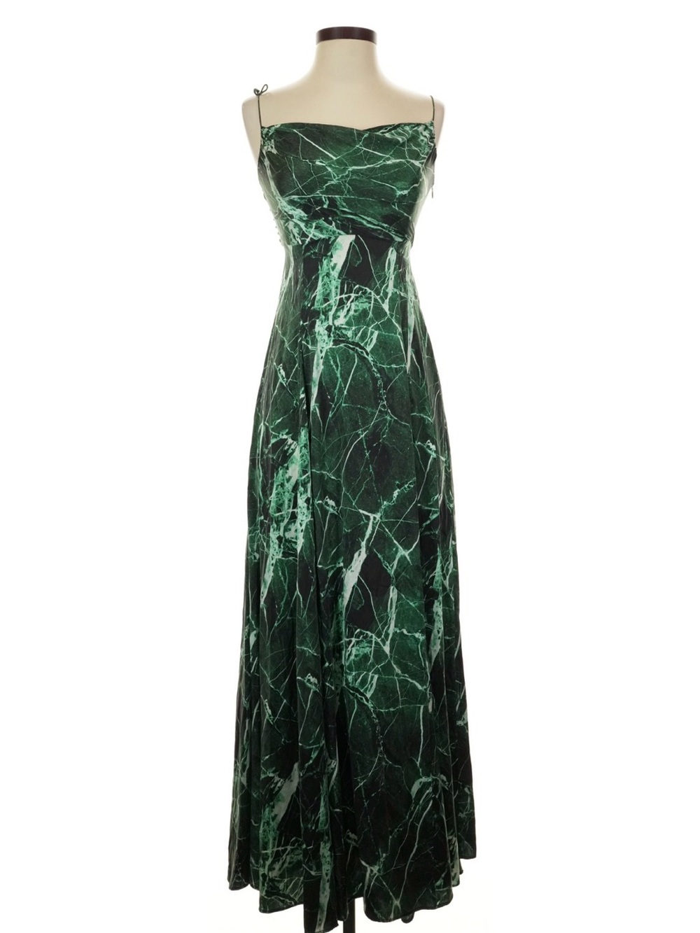 Retrofete Gracie Emerald Green Marble Dress XS Originally $895